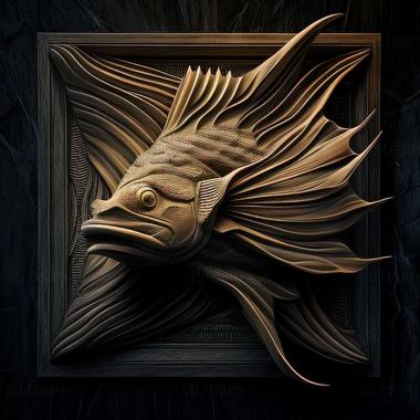 3D модель Звездчатая анциструсовая рыба (STL)